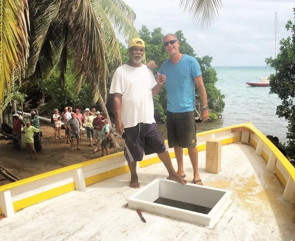 Free in St Barth : alexis et Alwyn avant de tuer le mouton