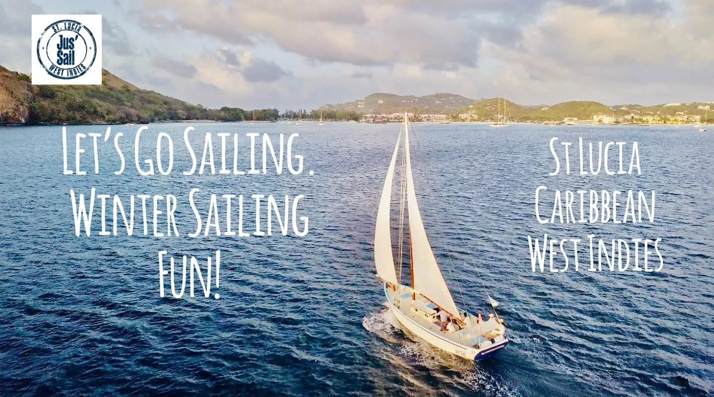 Good Expectation sous voiles au large de Sainte-Lucie